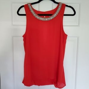 Embellished NecklineTank
